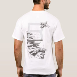 Camiseta de ciencia ficción que recorre el univers