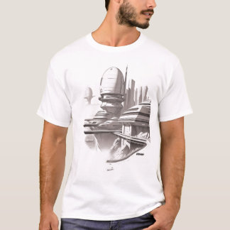 Camiseta de ciencia ficción que recorre el univers