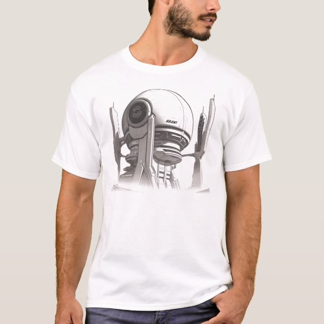 Camiseta de ciencia ficción que recorre el univers (Anverso)