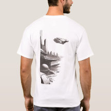 Camiseta de ciencia ficción que recorre el univers