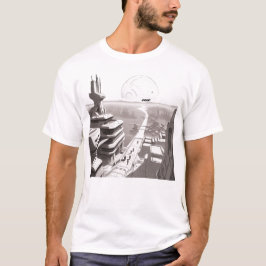 Camiseta de ciencia ficción que recorre el univers