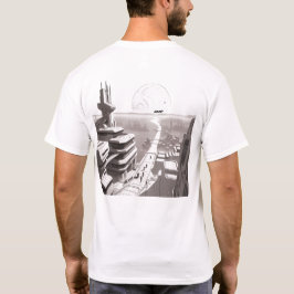 Camiseta de ciencia ficción que recorre el univers