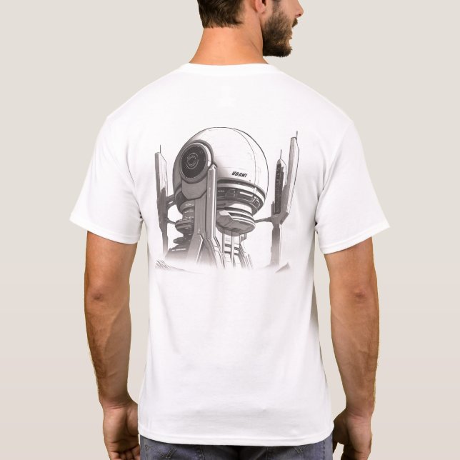 Camiseta de ciencia ficción que recorre el univers (Reverso)