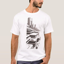 Camiseta de ciencia ficción que recorre el Univers