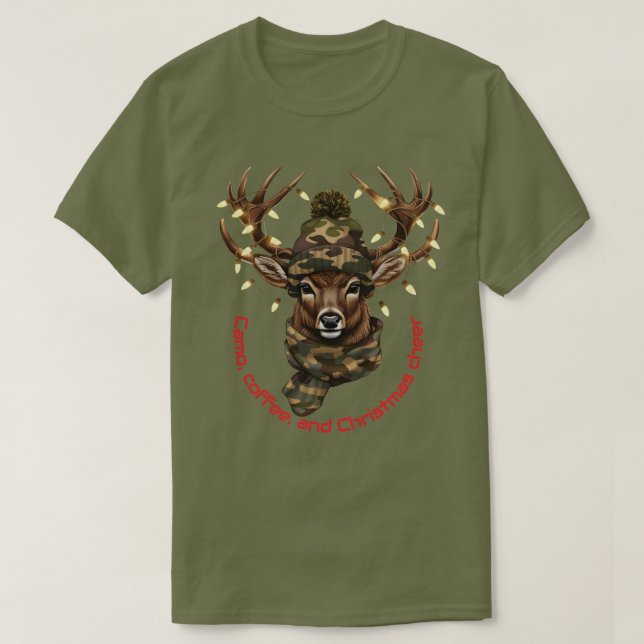 Camiseta de ciervo de Navidad (Diseño del anverso)