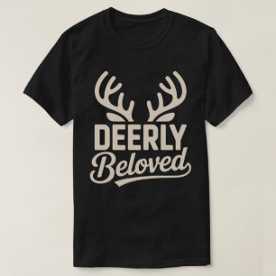 Camiseta De Ciervo Navideña Amada