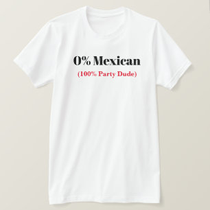 Camiseta de Cinco de Mayo del mexicano del 0%