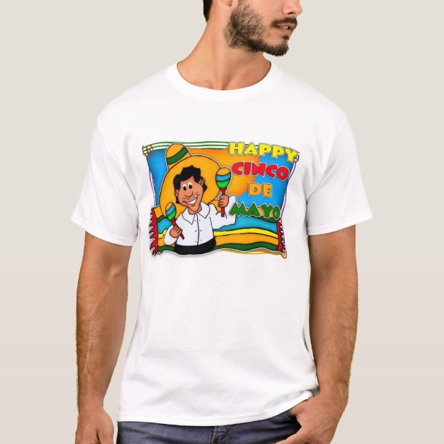 Camiseta de Cinco De Mayo para los hombres (Anverso)