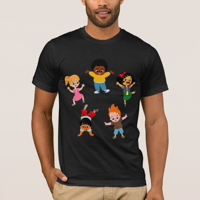 Camiseta de cinco niños Personalizado (Anverso)