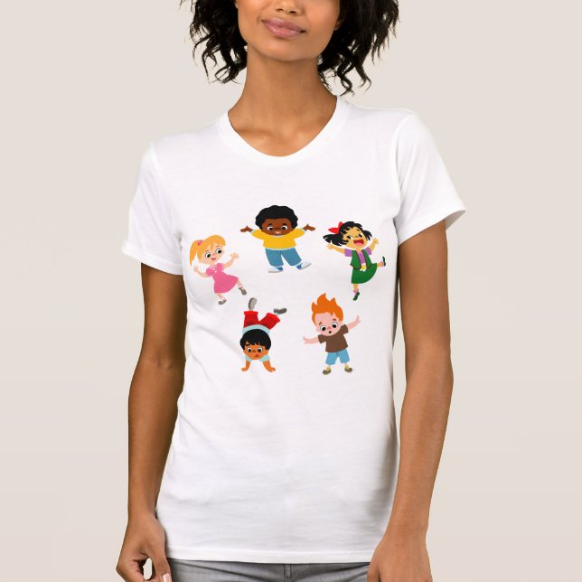 Camiseta de cinco niños Personalizados (Anverso)
