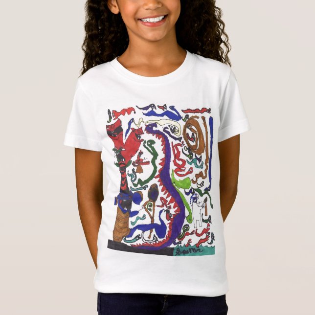 Camiseta de cincuenta dragones (Anverso)