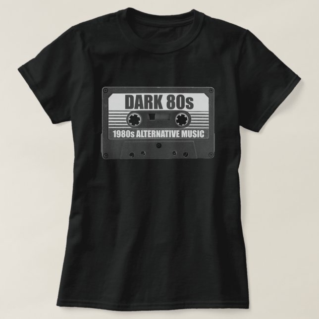 Camiseta de cinta de casete DARK 80s (Diseño del anverso)