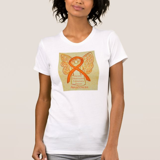 Camiseta de cinta de la enfermedad pulmonar obstru (Anverso)