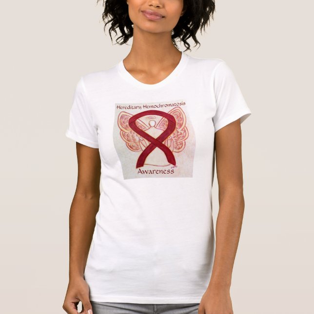 Camiseta de Cinta de la Sensibilización sobre la H (Anverso)