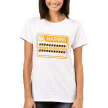 Camiseta de cita de advertencia alguien eléctrico