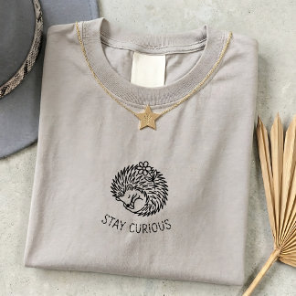 Camiseta de cita de erizo vibrante para él o ella