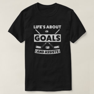 Camiseta de cita de espíritu de equipo de hockey