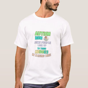 Camiseta de cita de mamá autista criando a mi héro