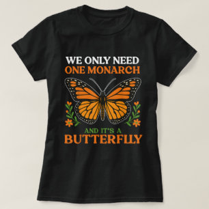 Camiseta de cita de mariposa monarca amante de la