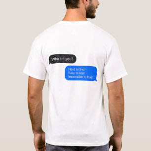 Camiseta de cita de mensaje de burbuja de texto - 