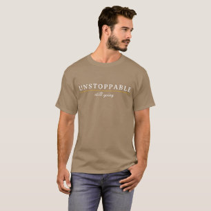 Camiseta de cita de motivación mínima INDETENIBLE