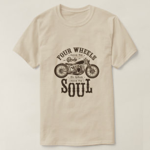 Camiseta de Cita de Motocicleta Vintage
