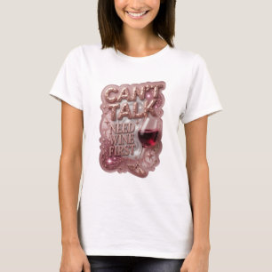 Camiseta de cita de oro Sharp NO PUEDE HABLAR NECE