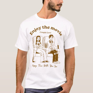Camiseta de cita de película para parejas Disfru