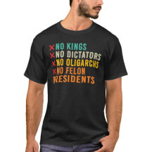 Camiseta de cita de protesta política sin reyes li