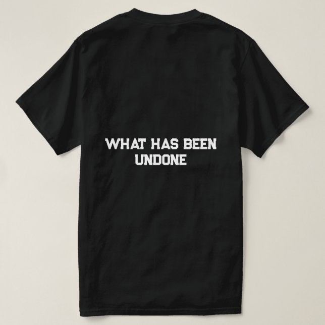 Camiseta de cita de vida (Reverso del diseño)