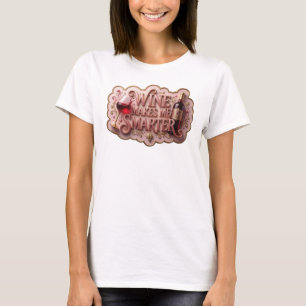 Camiseta de cita de VINO ME HACE MÁS INTELIGENTE d