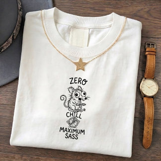 Camiseta de cita divertida de ratón pequeño con hu