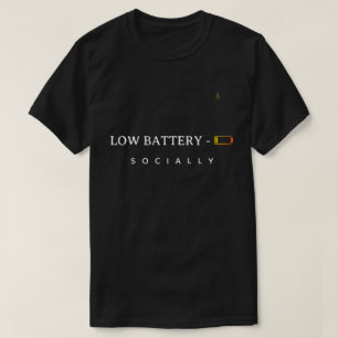 Camiseta de Cita Divertida Minimalista   Batería B
