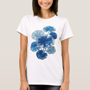 Camiseta de cita FLORES DE VIDRIO AZUL Witty Blue
