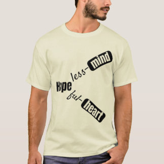Camiseta de cita inspiradora: mente y corazón