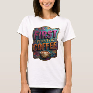 Camiseta de cita morada limpia LA PRIMERA PRIORIDA
