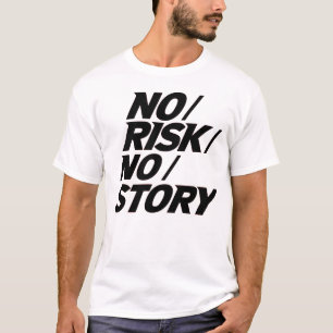 Camiseta de Cita Motivacional de Aventura Sin Ries
