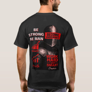 Camiseta de cita motivacional de guerrero: Lidera