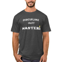 Camiseta de cita motivacional mínima DISCIPLINA