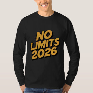 Camiseta de cita motivacional sin límites 2026