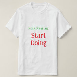 Camiseta de cita motivacional soñadora e inspirado