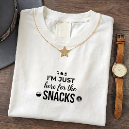 Camiseta de cita obsesionada con snacks