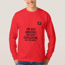 Camiseta de Cita Sarcástica | “No Estoy Discutiend