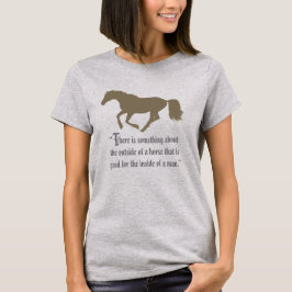 Camiseta de citas de silueta de caballo