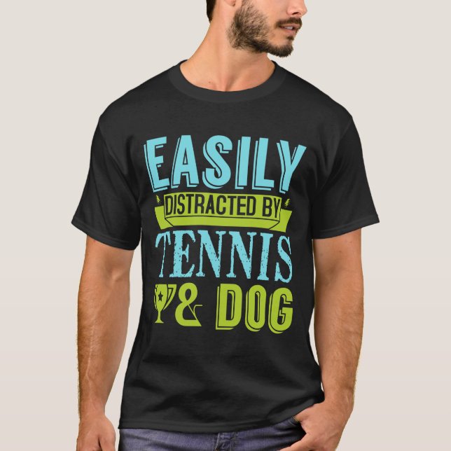 Camiseta de citas de tenis y perros (Anverso)