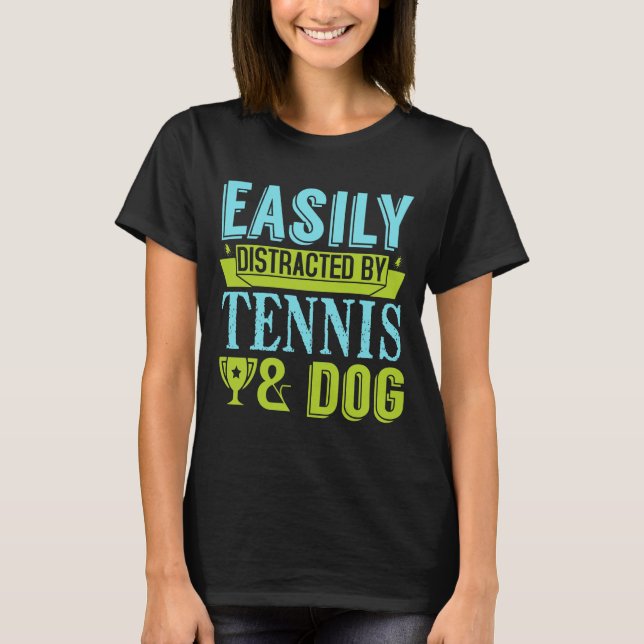Camiseta de citas de tenis y perros (Anverso)