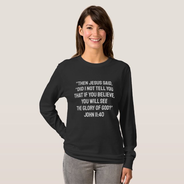 Camiseta de citas de versículos de la Biblia (Anverso completo)