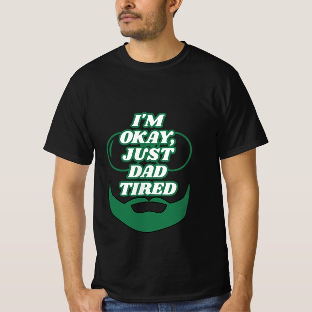 Camiseta de citas divertidas de Dad Tired (Anverso)