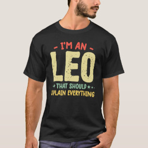 Camiseta de citas Funny Leo Birthday Zodiac Humor