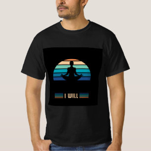 camiseta de citas positivas de mens retro sunset